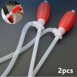 2x Bomba manual de transferencia de líquido sifón manual sifón tubería aceite fregadero de agua - Imagen 1 de 12