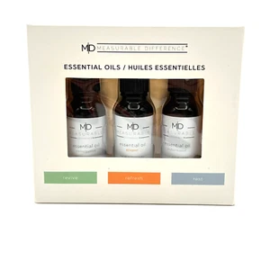 New Measurable Difference Essential Oils 3 pack Revive Refresh Rest - Picture 1 of 2