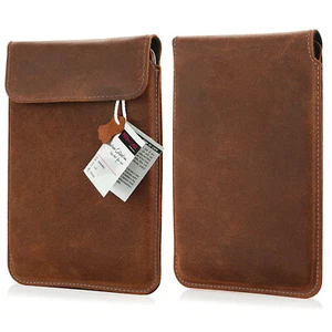 Real leather eBook reader case for Tolino shine (2024) protective bag case Brown - Picture 1 of 4