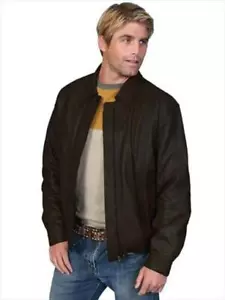 Scully 978-198-L Mens Leather Wear Jacket- Black - Large - Picture 1 of 1