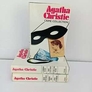 Vintage Agatha Christie Hardcover Books x 3 Bundle Crime Collection 9 Stories - Picture 1 of 14