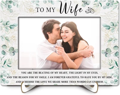 Моей жене подарки 4 x 6 картина рамка, жена подарок от мужа фоторамка, свадьба  - Изображение 1 из 4