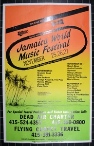GRATEFUL DEAD @ JAMAICA WORLD MUSIC FESTIVAL 1982 THE CLASH ARETHA FRANKLIN RARE - Picture 1 of 12