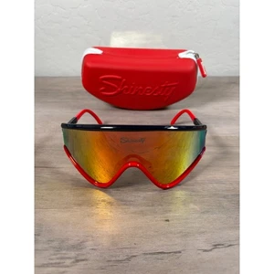 Gafas de sol Shinesty "The USA Machos" patrióticas rojas blancas azules lentes Revo para hombre - Imagen 1 de 7