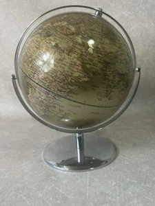 "Adorno grande de escritorio de oficina decoración del hogar atlas giratorio globo dorado de 13""" - Imagen 1 de 8