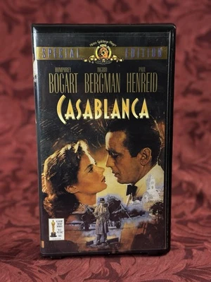 CASABLANCA (VHS 1942) ~Special Edition~ Humphrey Bogart Ingrid Bergman Classic - Image 1 of 4