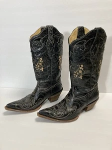 Corral Vintage Snip-Toe Embroidered Western Boots – Women’s 8.5 – STUNNING!!! - Picture 1 of 10