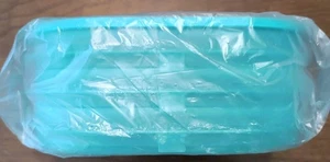 Tupperware Fridge Stackables Deli Keeper Meat Cheese Teal 4 Piece Set NEW - Picture 1 of 5