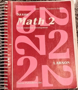 Saxon Math 2 Home Study Teacher’s Edition - 2nd Grade Homeschool - Picture 1 of 5