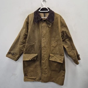Barbour Vintage A240 Original Wax Waterproof 3/4 Long Country Coat Size Medium - Bild 1 von 11