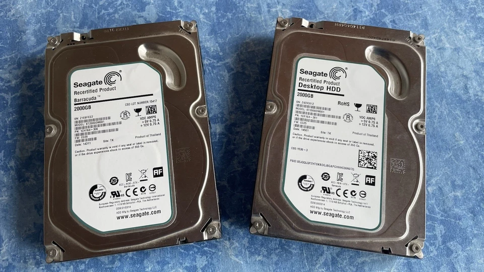 Seagate Desktop 2TB 3,5 Zoll SATA III Interne Festplatte (ST2000DM001) - Bild 1 von 1