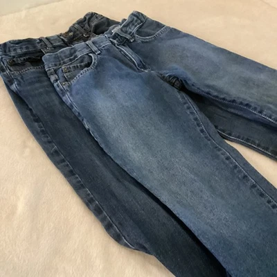 “Children’s Place Boys Bootcut Denim Jeans Adjustable Waist - Size 10 - Lot Of 2 - Image 1 of 4