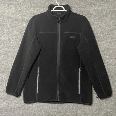 Chaqueta polar Jack Wolfskin cremallera completa para hombre 3XL negra Nanuk manga larga senderismo Foto 1 de 4