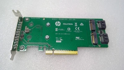 HPE 759505-001 Dual Drive PCIe Riser Card SATA M.2 759238-001 LOW - Image 1 of 4