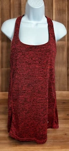 Sportliches Top mit integriertem BH Gr. XL meliert Träger Rücken Lagenlook Shirt Gym - Bild 1 von 9