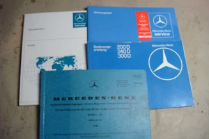 Konvolut Mercedes W 123 Diesel Bedienungsanleitung Wartungsheft u.Ä. - Bild 1 von 3