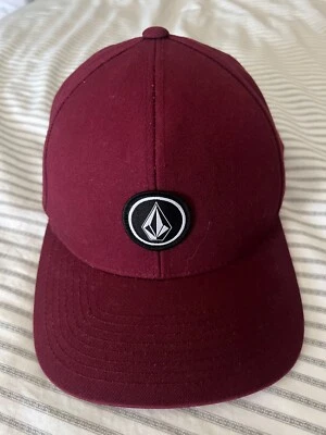 VOLCOM RED Baseball Hat Cap Skateboarding SnapBack - Image 1 of 4