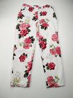 WOMENS DOROTHY PERKINS SIZE UK 8 FLORAL TAPERED CHINO JEAN TROUSERS SUMMER SMART