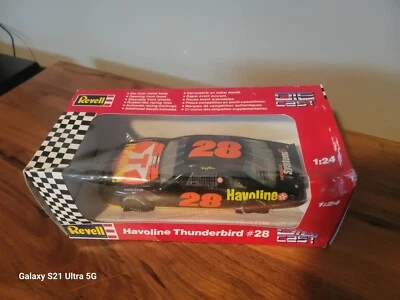 Davey Allison #28 Texaco Havoline Thunderbird~Davey Allison NASCAR 1:24 Revell - Image 1 of 4