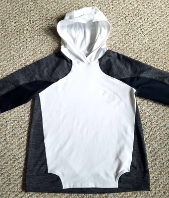 Under Armour Cold Gear Mujer Nuevo con Etiquetas 1298266-100 Blanco Gris Sudadera con Capucha Talla M Foto 1 de 4