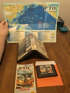 P.T.O. (Sega Genesis, 1993) Mapa Completo Manual Juego Obra de Arte - Imagen 1 de 9