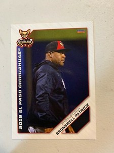 Bronwell Patrick 2019 El Paso Chihuahuas Team Card