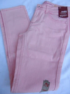 NEW Arizona Skinny Jeans Pink Pants Girls 14 - Picture 1 of 7