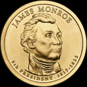 2008 P James Monroe Presidential Dollar Brilliant Uncirculated US Mint Coin!! - Picture 1 of 3