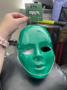 Blank Mask - Green - Plastic - Costume Accessory - Teen Adult New!!! - Picture 1 of 2