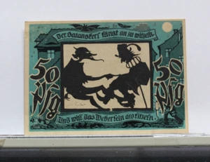 1920 Vintage Germany Notgeld piece of paper money 50 pfennig030716 - Picture 1 of 2