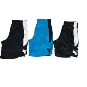 Under Armour Girls' Performance Basketball Shorts Youth Large 3 Pair - Picture 1 of 9