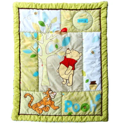 Disney Winnie The Pooh Hunny Tigger Comforter Crib Blanket 42×33 Embroidered - Image 1 of 4