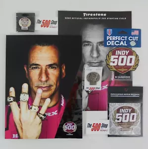 2022 Indy 500 Program w/ Line-Up Fan Pack Silver Pit Badge Event Pin Patch Decal - Picture 1 of 9