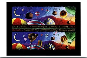 4"x6" Postcard Poster card 28th Albuquerque Balloon Fiesta 1999 Hot Air Repro NM - Picture 1 of 2