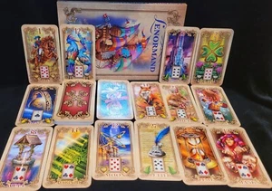 SEALED NEW~ LUSTROUS LENORMAND ORACLE CARDS & BOOK SET MAGNETIC CLOSE BOX - Imagen 1 de 11