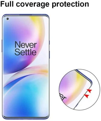 2X 3D Curved Clear Soft PET Full Screen Protector Film For OnePlus 8 / 8 Pro - Image 1 of 4