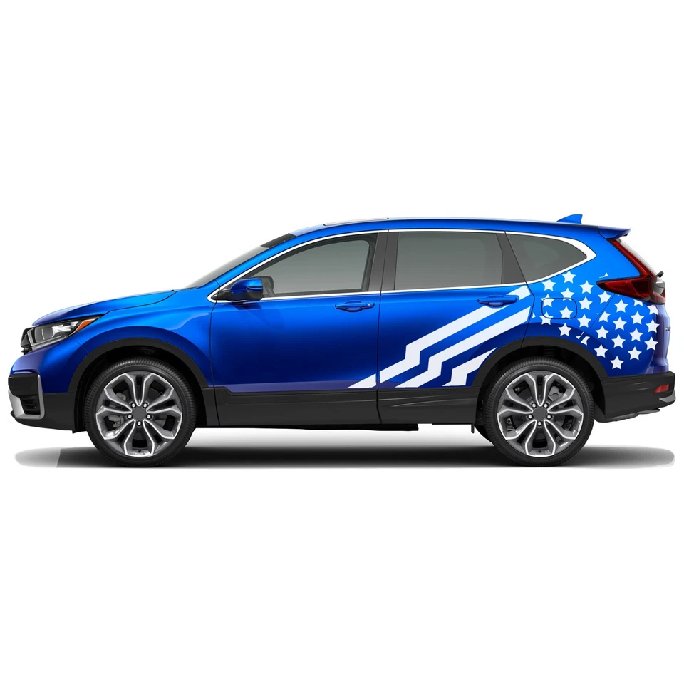 Calcomanía adhesiva gráfica bandera de Estados Unidos lateral compatible con Honda CR-V Foto 1 de 3