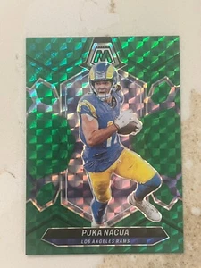 Puka Nacua Los Angeles Rams 2024 Panini Mosaic Green Mosaic Prizm Parallel #130 - Picture 1 of 2