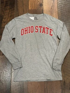 Ohio State Buckeyes NCAA Men's Gray Long Sleeve Shirt Size Small - New - Picture 1 of 5