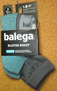 Calcetines de cuarto de rendimiento Balega unisex para adultos resistentes a ampollas, medianos, grises/azules - Imagen 1 de 2