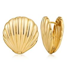 Small Shells Shaped Studs Earring Fashion Metal Piercing Earring Jewelry