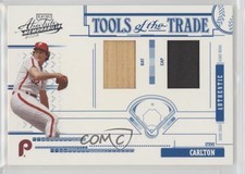 2005 Playoff Absolute Memorabilia Blue Double Materials /150 Steve Carlton HOF