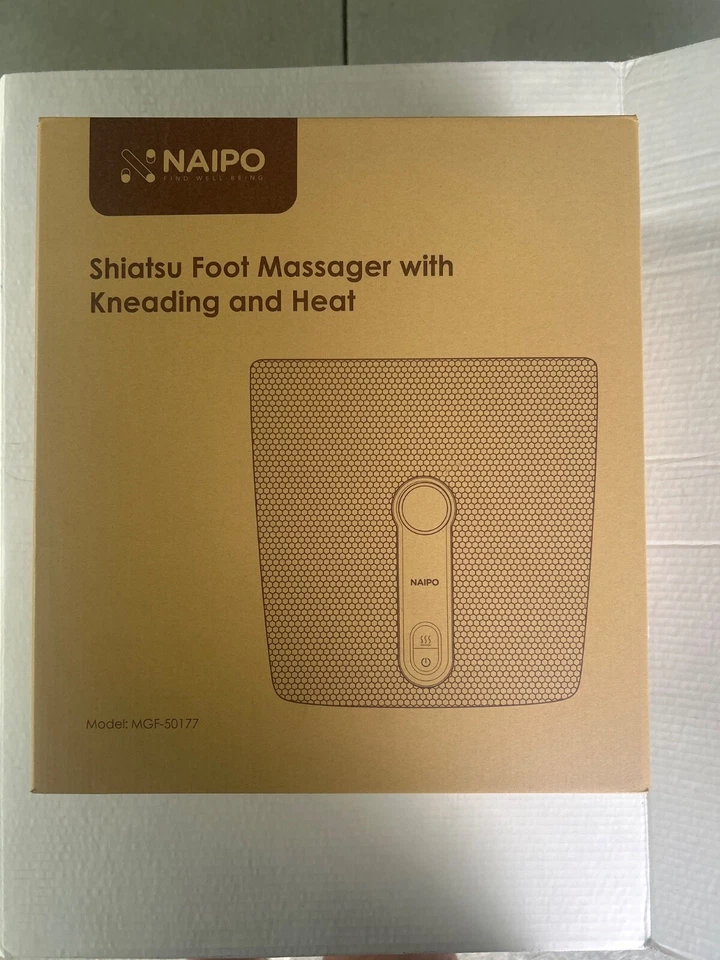 Naipo Foot Massager MGF-50177 Heat Shiatsu Feet Massage Machine Deep Kneading