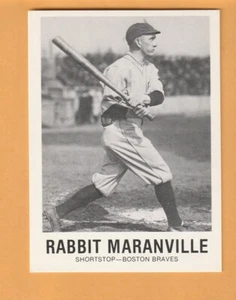 Rabbit Maranville Boston Braves 1977-84 Galasso Greats #114 Springfield MA 9C - Imagen 1 de 2