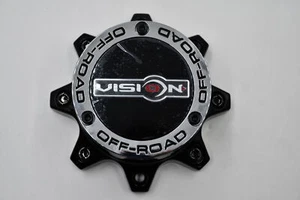 Vision 394 395 397 399 Gloss Black Wheel 8 Lug Center Cap Hub Cap C394PLGB-8V - Picture 1 of 14