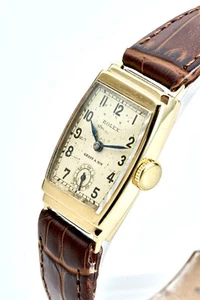 Rolex Prince Elegant 9K Gold, Rare ‘Grant & Son’ 1936 Vintage Watch, Serviced - Picture 1 of 23