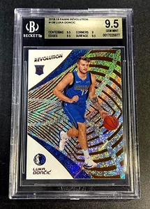 LUKA DONCIC 2018 PANINI REVOLUTION #128 HOLOFOIL ROOKIE RC BGS 9.5 GEM LAKERS - Picture 1 of 4