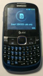 READ 1ST Samsung Propel SGH-A187 Cell Phone Blue (AT&T) Fast Ship Very Good Used - Picture 1 of 2