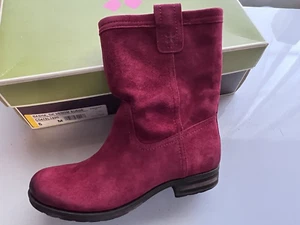 Naturalizer Bacha DK Venom Wildleder rot Leder Stiefel Größe 6M - Bild 1 von 12