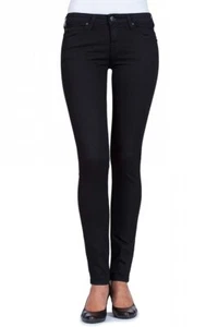Jeans LEE Modèle SCARLETT PITCH BLACK Coupe SKINNY FEMME 100% NEUF - Imagen 1 de 2